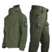 Pulse Pulse Outdoor Shark Skin Soft Shell Set For Men, Spring, Autumn, Winter, Military Style, Windproof, Breathable, Fleece-Lined,_viptrois.com