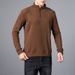 Men’s Half-Zip Dralon® Sweatshirt – Retro Pullover With Stand Collar (Black/Charcoal/Wine Red, M-8XL) | Winter-Ready Without Bulk_viptrois.com