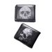 Men's Wallet Wallet Bat Skull Short Wallet Retro Skull Printed Men's And Women's Zipper Coin Purse_viptrois.com