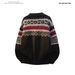 Pure Vintage Jacquard Velvet Feel Polo Knit Men's Lazy Style Turn-down Collar Nordic Fair Isle Sweater Jacket_viptrois.com