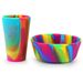 Eco-friendly portable outdoor salad bowl Camo Camping silicone pet Bowl Children's snack bowl Road trip fall proof_viptrois.com