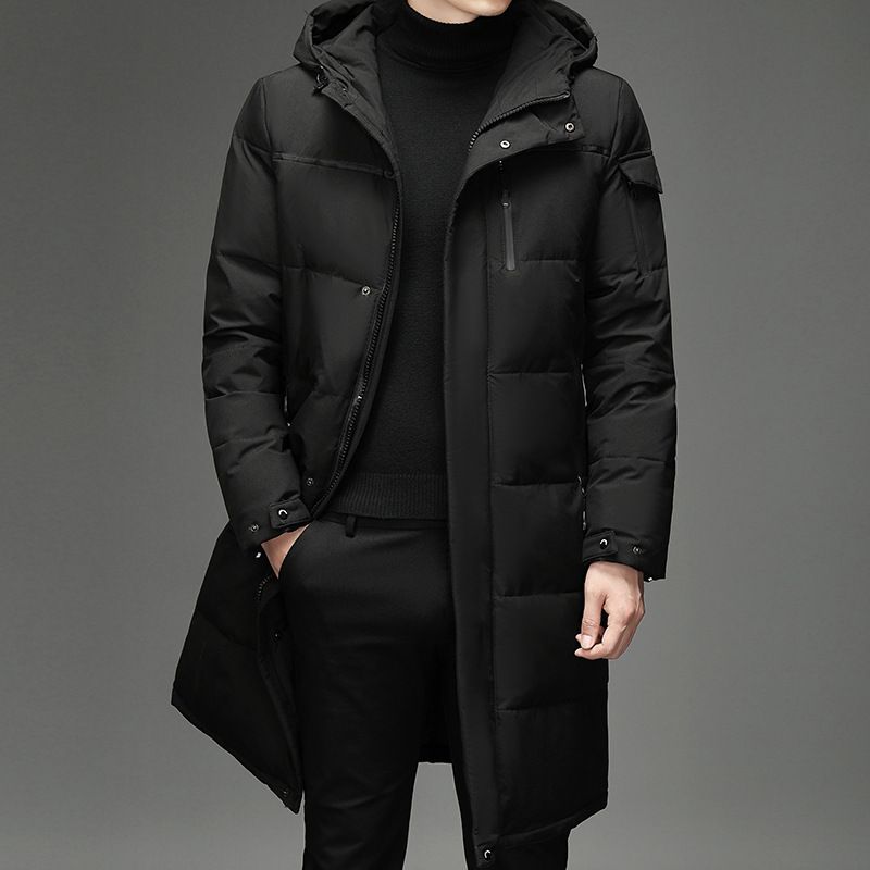 "Men's Long Winter Coat – 650FP Duck Down Parka With Waterproof Shell, Multi-Pocket Design For Extreme Cold Weather (-20°C)"_viptrois.com