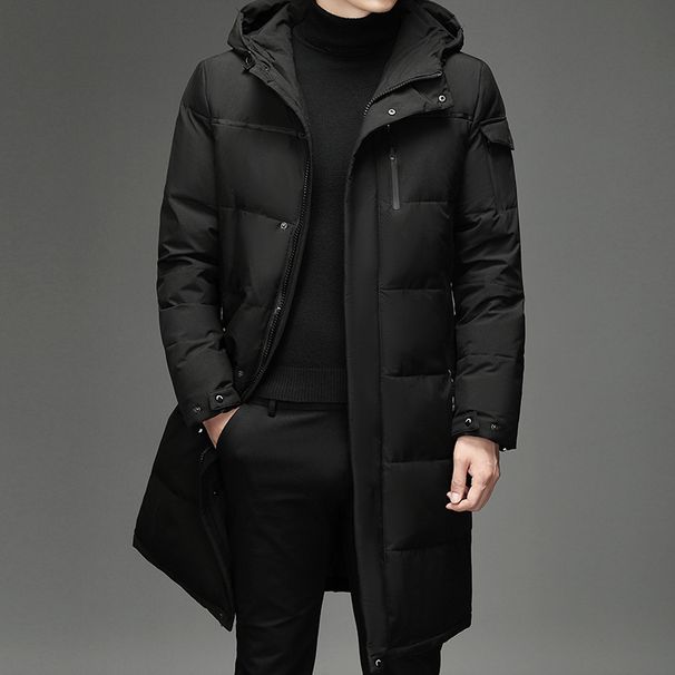 "Men's Long Winter Coat – 650FP Duck Down Parka With Waterproof Shell, Multi-Pocket Design For Extreme Cold Weather (-20°C)"_viptrois.com