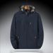 Men's Clothing Lightweight Hooded Windbreaker Jacket – Outdoor Sports & Casual Wear, Durable Polyester, Breathable & Stylish (Khaki, Gray, Black)_viptrois.com
