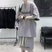 Men's Clothing Waffle Short Sleeved Suit Sportswear A Set With Handsome Casual Shorts Two Piece Suit_viptrois.com