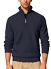 Men's Twill Jacquard Pit Strip Long-sleeved Half-zipper Sports And Leisure Trend Sweater_viptrois.com