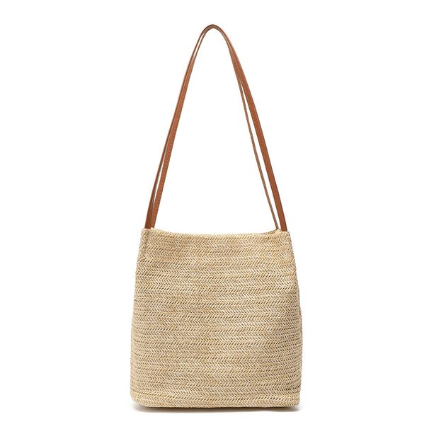 New Woven Straw Shoulder Bag - Women's Handbag (Bohemian Crossbody Purse, Summer Beach Bag, Lightweight & Stylish)_viptrois.com