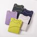 Reversible Color-Block Thermal Long Sleeve Tee - Unisex Brushed Fleece Loungewear (5 Colors, S-2xl) Chameleon Colors_viptrois.com