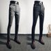 Men's Clothing Trousers Men's Black Slim Fit Nine Point Trousers Version Slim Trend Suit Trousers Summer_viptrois.com