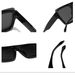 Men's Sunglasses Women's Large Frame Sunglasses Summer New Style Spot Personality Square Beach Trend High End_viptrois.com