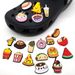 Food Series Shoes Flower Accessories Personality Everything Garden Shoes Soft Rubber Accessories Shoes Decorative Buckle_viptrois.com