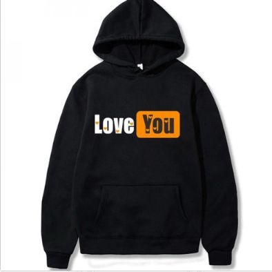 love You Sweatshirt Aesthetic Couple Hip Hop Gothic Street Clothing Hoodie_viptrois.com