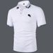 Men's Printed Polo Shirt - Short Sleeve, Relaxed Fit, Breathable Polyester, Casual & Stylish (S-2XL)_viptrois.com