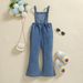 Children's Clothing Girls' Overalls Fashionable Children's Suspenders Denim Flared Pants Children's Pants_viptrois.com