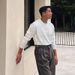 Pure Henry Collar Knitted Long Sleeve Men's Early Autumn Korean Ribbed Textured T-Sh Casual Commuting Mature Style Base_viptrois.com