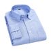 Men's Slim Fit Oxford Cotton Dress Shirt - Breathable & Wrinkle-Resistant Long Sleeve Shirt For Business Casual & Everyday Wear_viptrois.com