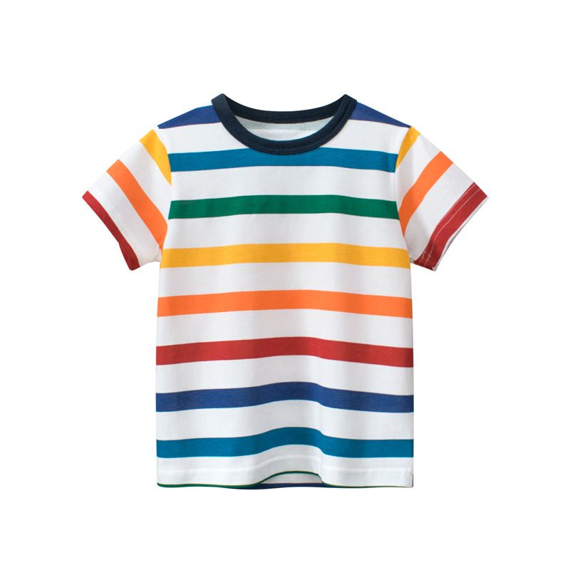 Mother & Kids Brand Children's Clothing Wholesale Summer Children's Clothing Baby Boy Short Sleeved T Shirt Bottoming Shirt First Hand Source_viptrois.com