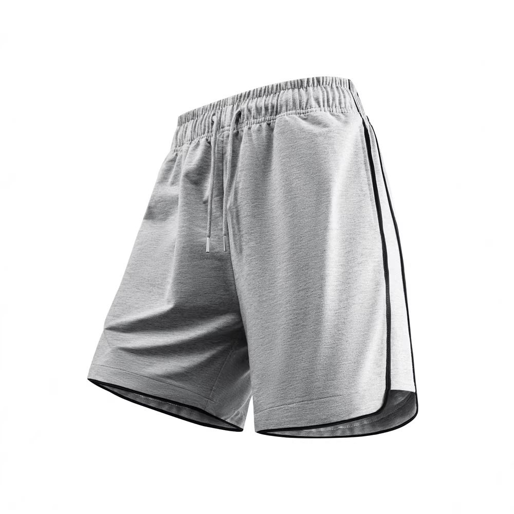 Men's Clothing Sporty Versatile Casual Solid Color Shorts Loose Fit Drawstring Waist Quick Drying_viptrois.com
