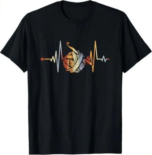 2026 T-shirtt-shirtvintage Retro Distressed Heartbeat Crochet Kni_viptrois.com