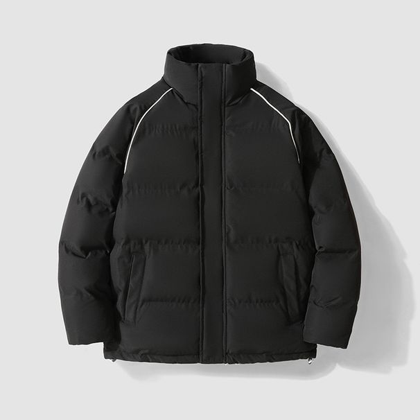 "Men's Heavyweight Cotton Jacket – Streetwear Winter Coat With Reinforced Stitching (Green/Khaki/Black/Dark Gray, M-6XL)"_viptrois.com