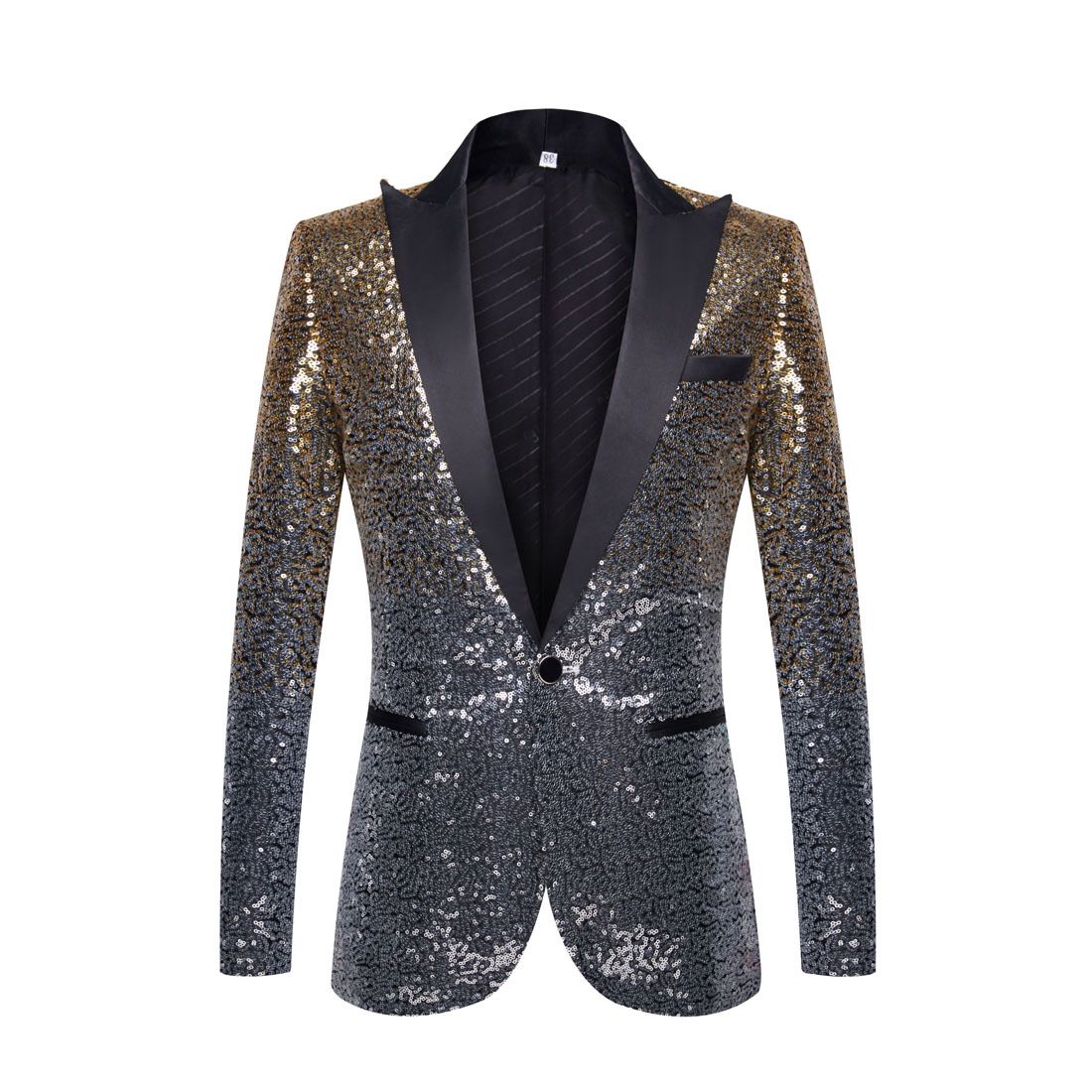 Man's clothing Men's suit gradient sequin costume Singer stage top Annual fashion suit jacket_viptrois.com