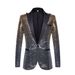 Man's clothing Men's suit gradient sequin costume Singer stage top Annual fashion suit jacket_viptrois.com