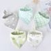 5pcs/lot Baby Bibs Triangle Double Cotton Bibs Cartoon Print Saliva Towel Baby Boys Girls Feeding Apron Cotton Bandana Bibs_viptrois.com