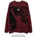 Loom Dark European An American Goess Of Liberty Distresse Unisex Lazy Style Long Sleeve Loose Casual Knitte Sweater_viptrois.com
