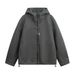 Monochrome Man- Old Money Style Business Woolen Jacket Autumn Winter New Short Wide Silhouette Thickened Warm Commuting Trendy Brand_viptrois.com