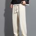 Men's Clothing Wide Leg Straight Pants New Loose Type Large Size Trendy Brand Casual Pants Ice Silk Drape Spot_viptrois.com