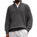 Pulse 2025 European And American Cross-Border Independent Station Autumn Winter Men's Casual Knitted Sweatshirt Zipper_viptrois.com