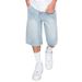 Summer Men's Loose Straight Leg Jeans Style Simple Washed Denim Shorts Trendy Five Point Pants Version_viptrois.com