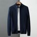 Autumn Winter New European American Knitted Cardigan Sweater Men's Slim Fit Business Trendy Foreign Trade Wholesale_viptrois.com