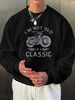 Men's Loose Casual Fashionable Retro Motorcycle Pattern Printed Round Neck Long Sleeved Sportswear For Autumn And Winter_viptrois.com