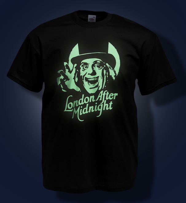 Halloween 100% Cotton T-shirt Mens Tees Top Glow In The Dark - London After Midnight - Horror - Lon Chaney_viptrois.com