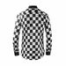 Men's Slim Fit Long Sleeve Digital Print Shirt - Breathable Cotton, Stylish Checkered Design, Comfortable & Trendy For Casual & Office Wear_viptrois.com