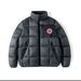 Men's US Map Emblem Puffer Jacket - Cropped Streetwear Coat With Detachable Badge, Oversized Fit_viptrois.com