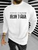 Men's Loose Casual And Fashionable New York Pattern Printed Round Neck Long Sleeved Sportswear For Autumn And Winter_viptrois.com