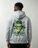 Trendy Sunglasses Bear Print Hoodie, Unisex American Style Fleece Zip Up Sweatshirt_viptrois.com