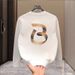 Spring And Autumn New Korean Men's Hoodie Round Neck Long Sleeve T-shirt Solid Color Casual Trendy Top Bottom Shirt_viptrois.com