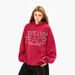 Colorful Letter Beaded Design Hoodie Vibe Trendy Brand Men's Niche Loose Fit Sports Casual Pullover_viptrois.com