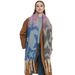 Unisex Shawl Autumn-winter thick bib hoop yarn coarse fringe jacquard star scarf_viptrois.com