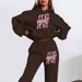 Cross-Border European American Trade New And Sweatpants Trendy Casual Sports Fashion Loose Hooded Sweatshirt Set With_viptrois.com