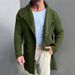 "Men's Slim Fit Hooded Cardigan – Long Sleeve Knit Sweater Jacket For Winter, Lightweight & Warm (Black/Navy/Green/Gray)"_viptrois.com