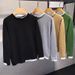 Men's Clothing Men's Faux Layered Color-Block Knit Sweater - Slim Fit Crewneck Retro Pullover For Casual & Streetwear (Black/Green/Grey/Beige, M-XXXL)_viptrois.com