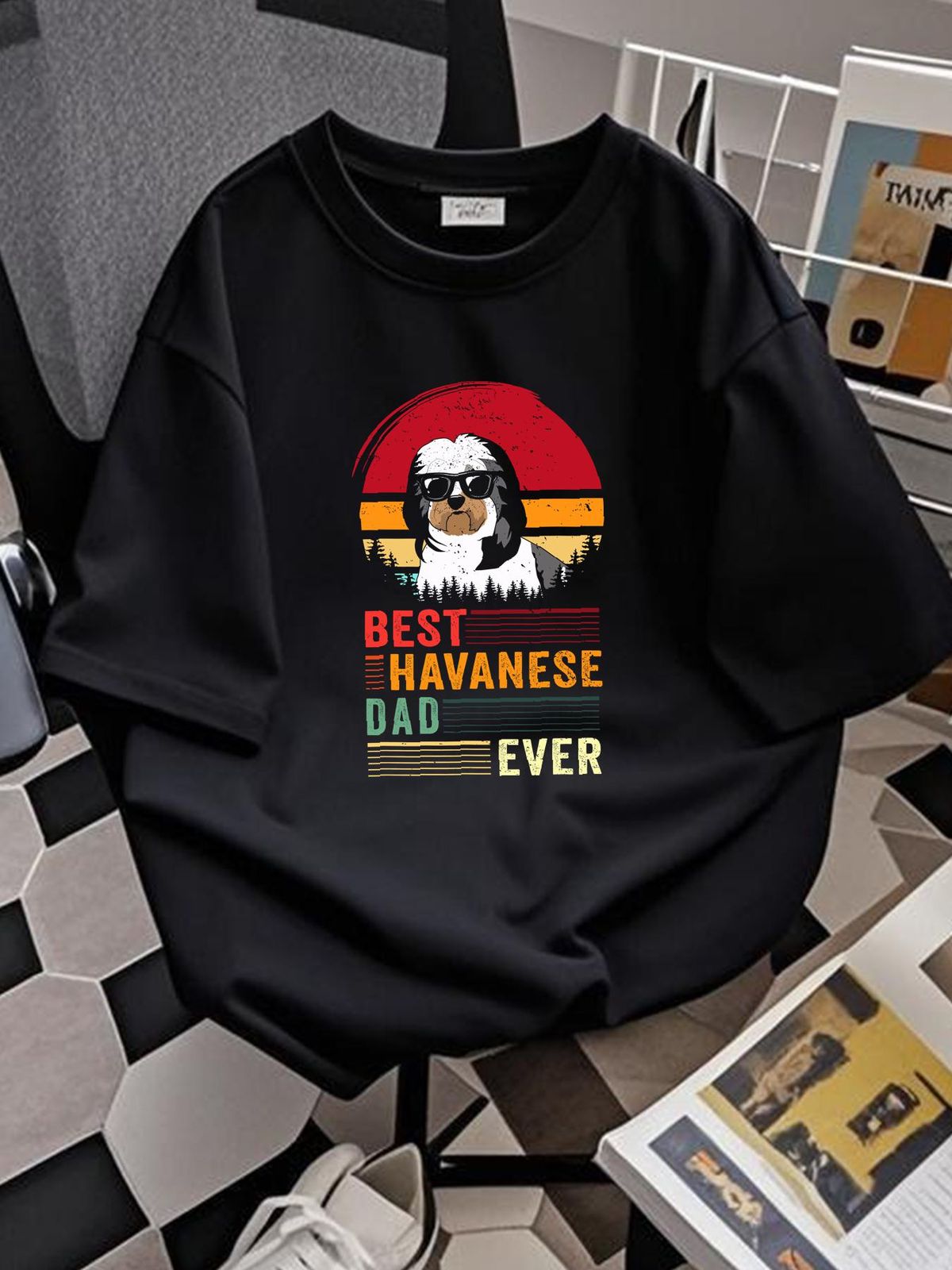 Limited New Cute Havanese Dad Havanese Dog Lover Gift T-Shirt Size L XL 2XL Homme Soft Graphic Breathable Comfortable Stretched Designer Clothes_viptrois.com