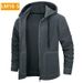 Cardigan Solid Color Hooded Sweater Coat Men Sweater Autumn And Winter_viptrois.com