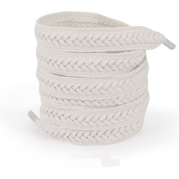 Shoe Accessories twisted multi color braided flat shoelaces suitable for white shoes sports shoes casual versatile universal_viptrois.com