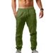 Summer Men's Hip-hop Breathable Cotton And Linen Loose Casual Sports Trousers_viptrois.com
