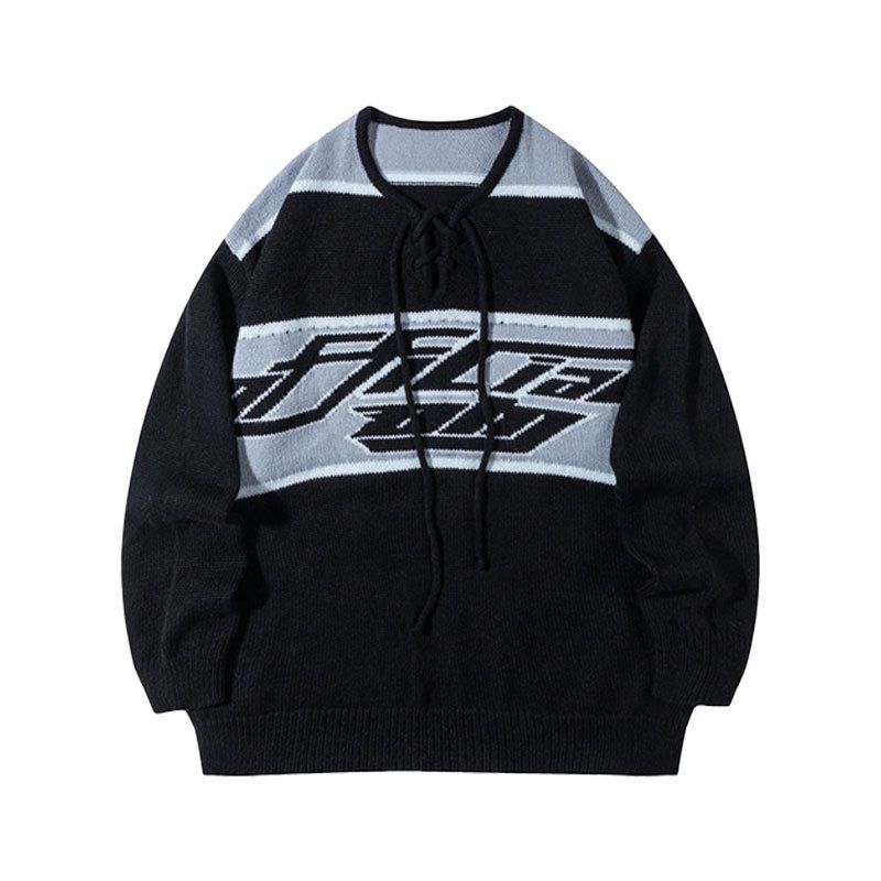 Contrast Color Knit Sweater – Stylish Unisex Pullover For Casual & Couple Outfits"_viptrois.com